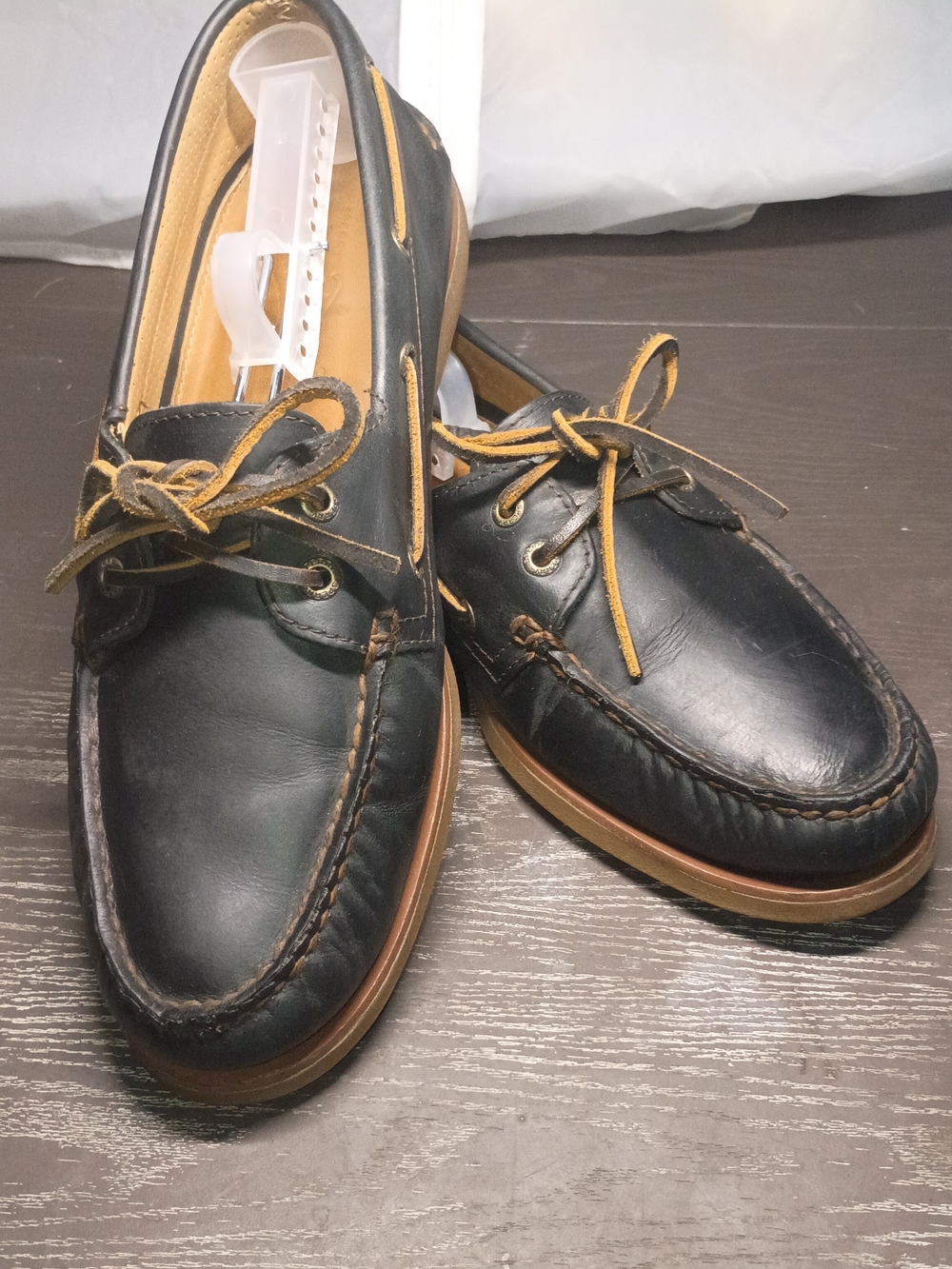 Sperry GOLD CUP Black Leather Boat Shoes. Men's 10M. Like NEW!!!